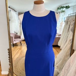 Theia Royal Blue Sleeveless Dress